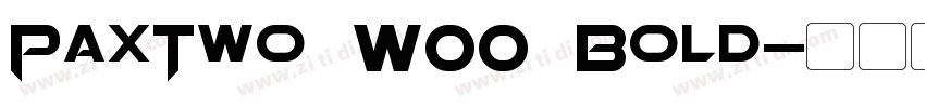 PaxTwo W00 Bold字体转换